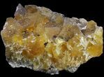 Yellow, Cubic Fluorite Cluster - Cave-in-Rock, Illinois #38993-1